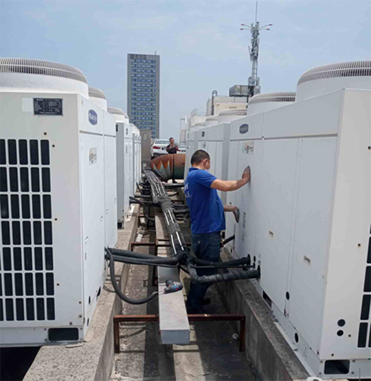 东海中央空调制热和不制冷系统维修方法